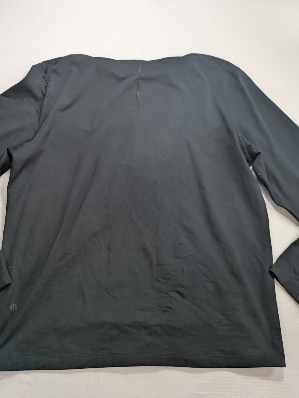 Lululemon Mens Soft Jersey Pullover Hoodie Size L Black Stretch Gym M3F86S - Picture 7 of 7